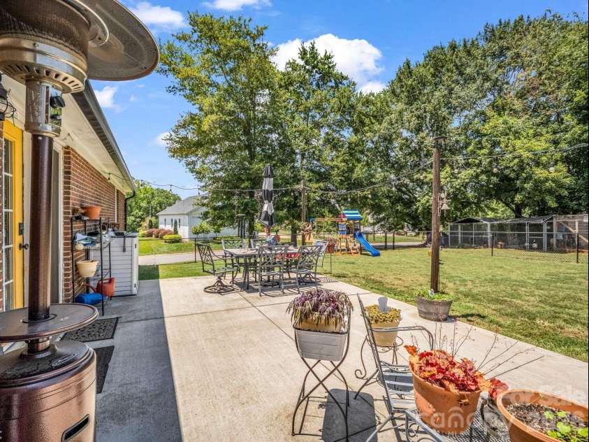 816 Rhodann Drive, Shelby, NC 28152.  MLS# CAR4387818, YatesRealty ID 37379. Back patio