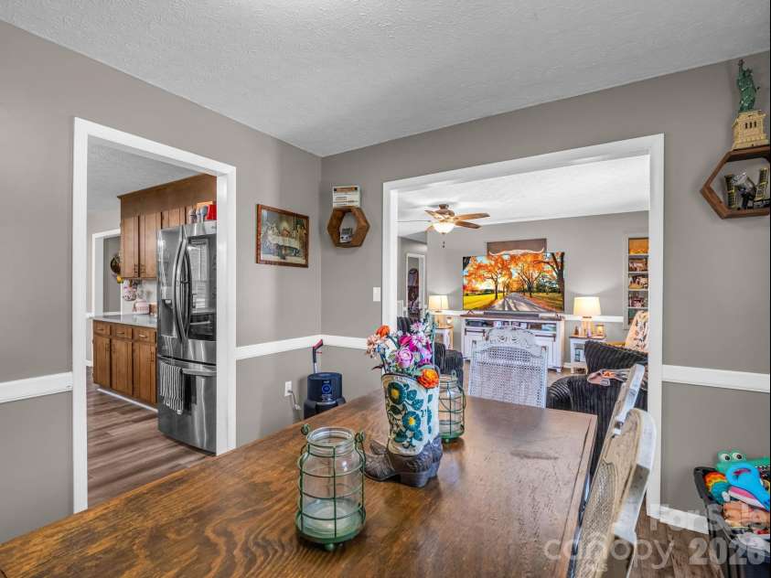 816 Rhodann Drive, Shelby, NC 28152.  MLS# CAR4387818, YatesRealty ID 37379. Dining room