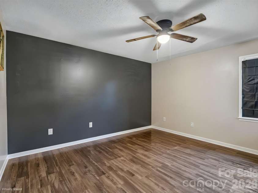 816 Rhodann Drive, Shelby, NC 28152.  MLS# CAR4387818, YatesRealty ID 37379. Primary bedroom decluttered
