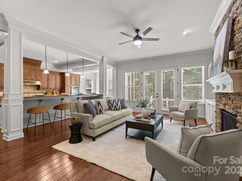 3009 Botetourt Court, Weddington, NC 28104.  MLS# CAR4263826, YatesRealty ID 37389. Family room