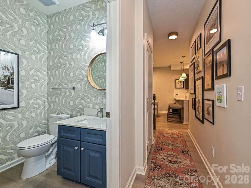 3520 Bank Court, Matthews, NC 28105.  MLS# CAR4403916, YatesRealty ID 37396. Main Floor HalfBath