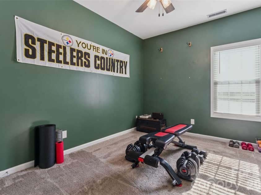 632 Marigold Drive, Kannapolis, NC 28083.  MLS# CAR4400614, YatesRealty ID 37400. Bedroom 2 - currently used as workout room