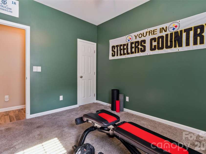 632 Marigold Drive, Kannapolis, NC 28083.  MLS# CAR4400614, YatesRealty ID 37400. Bedroom 2 - currently used as workout room