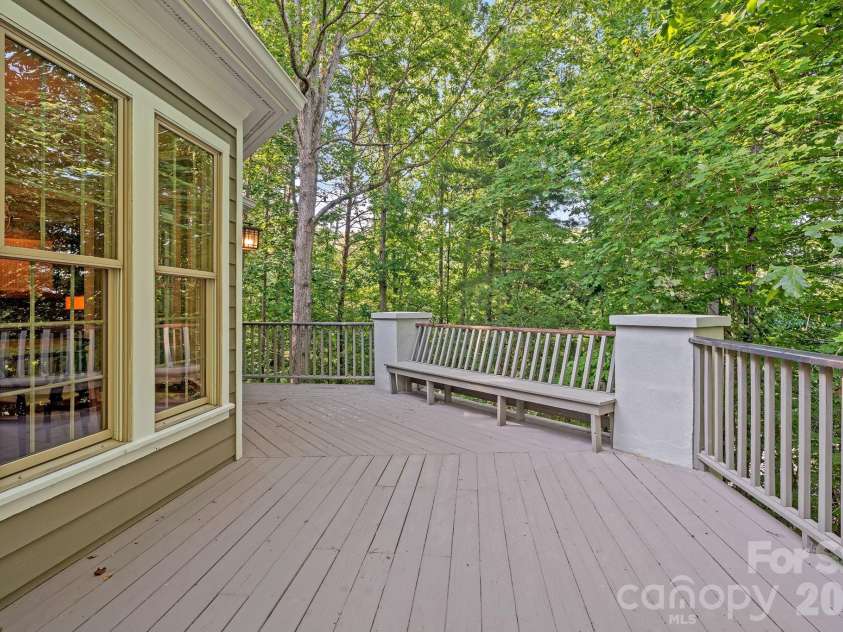 105 Welwyn Lane, Asheville, NC 28805.  MLS# CAR4401129, YatesRealty ID 37418. Back Deck