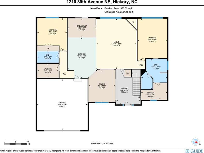 1210 39th Avenue, Hickory, NC 28601.  MLS# CAR4395071, YatesRealty ID 37420. 