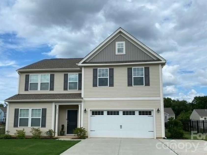 2007 Creeks Landing Drive, Monroe, NC 28110.  MLS# CAR4395896, YatesRealty ID 37424. Front of House