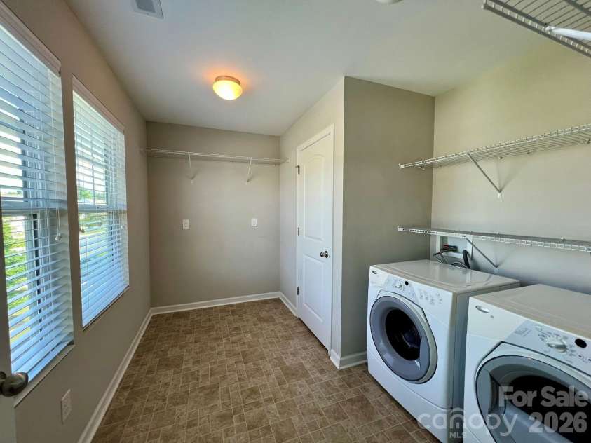 2007 Creeks Landing Drive, Monroe, NC 28110.  MLS# CAR4395896, YatesRealty ID 37424. Laundry Room 2nd Floor