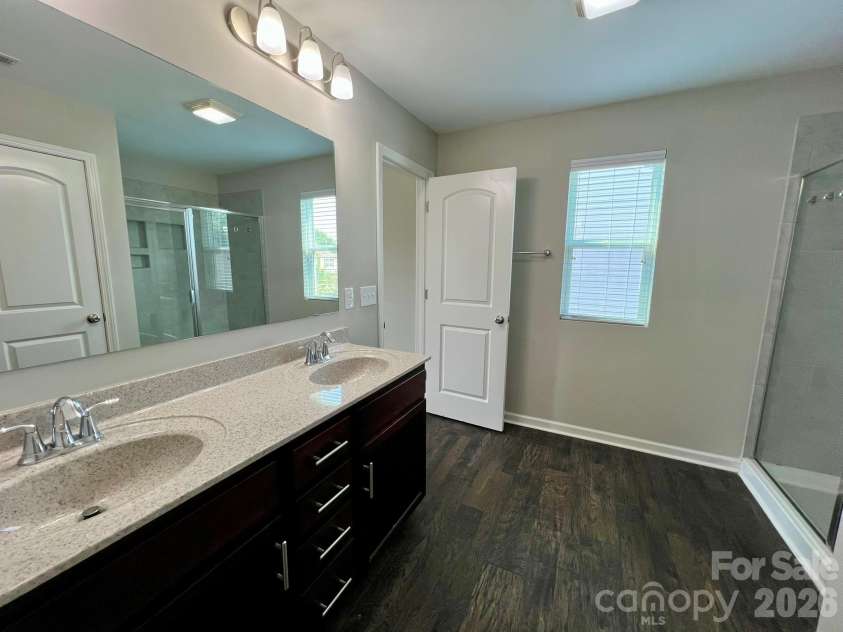 2007 Creeks Landing Drive, Monroe, NC 28110.  MLS# CAR4395896, YatesRealty ID 37424. Primary Bath