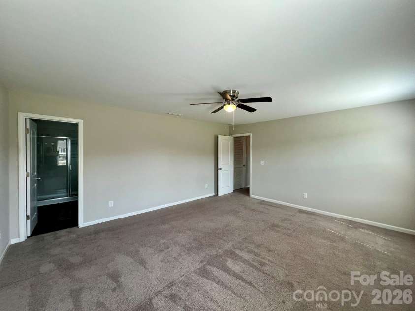 2007 Creeks Landing Drive, Monroe, NC 28110.  MLS# CAR4395896, YatesRealty ID 37424. Primary Bed