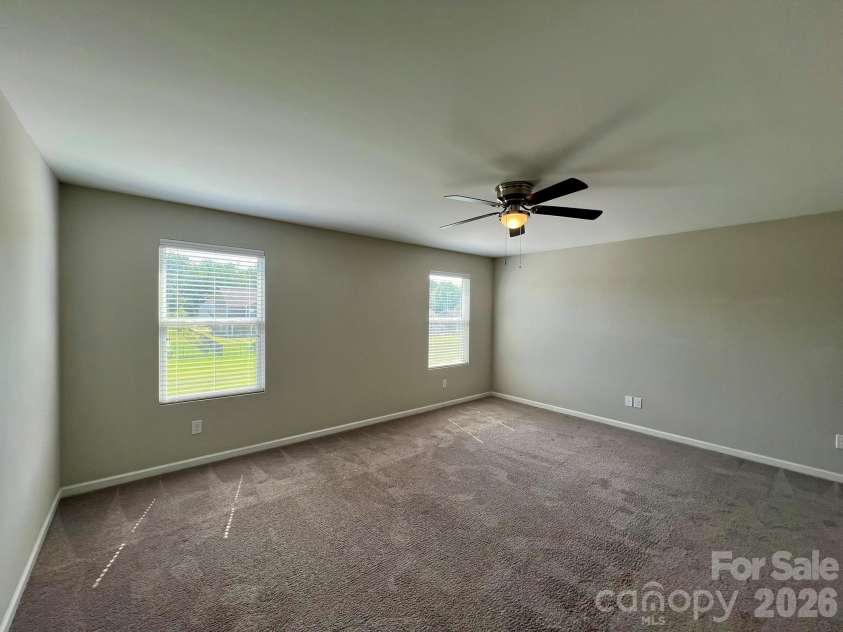 2007 Creeks Landing Drive, Monroe, NC 28110.  MLS# CAR4395896, YatesRealty ID 37424. Primary Bed