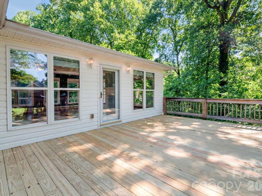 2520 Austin Chaney Road, Wingate, NC 28174.  MLS# CAR4400430, YatesRealty ID 37425. Deck off Great Room