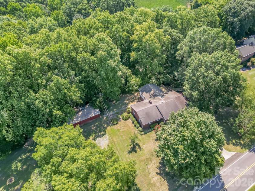 2520 Austin Chaney Road, Wingate, NC 28174.  MLS# CAR4400430, YatesRealty ID 37425. Drone Image of Property