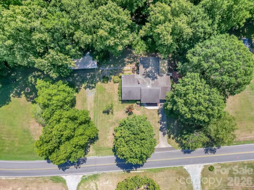 2520 Austin Chaney Road, Wingate, NC 28174.  MLS# CAR4400430, YatesRealty ID 37425. Drone Photo of Property