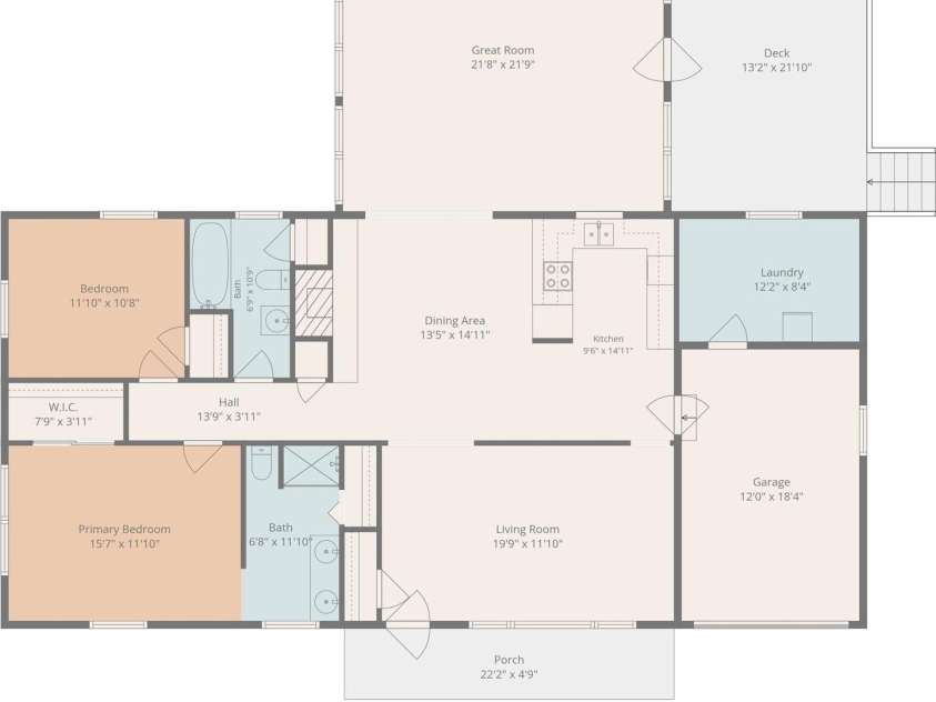 2520 Austin Chaney Road, Wingate, NC 28174.  MLS# CAR4400430, YatesRealty ID 37425. Floorplan