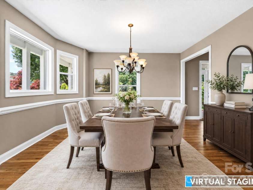 93 Big Sky Drive, Leicester, NC 28748.  MLS# CAR4403278, YatesRealty ID 37449. Dining Room Virtually Staged