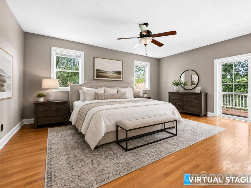 93 Big Sky Drive, Leicester, NC 28748.  MLS# CAR4403278, YatesRealty ID 37449. Primary Bedroom Virtually Staged