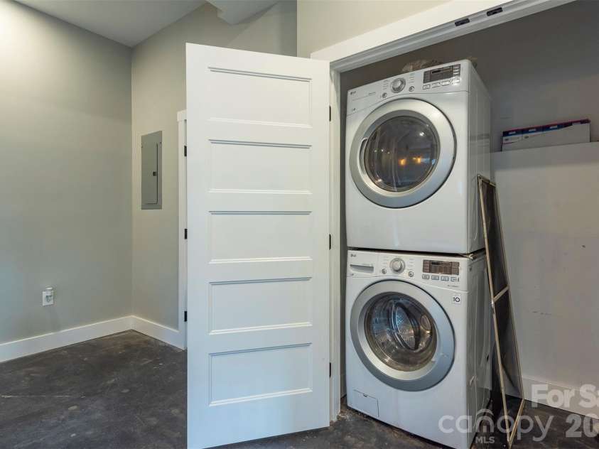 115 Bartram Way, Black Mountain, NC 28711.  MLS# CAR4334458, YatesRealty ID 3745. Lower Level Laundry