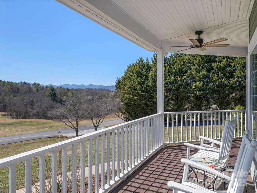 55 Plantation Drive, Asheville, NC 28806.  MLS# CAR4230730, YatesRealty ID 3745. Front porch view - looking West.