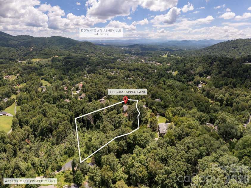 155 Crabapple Lane, Asheville, NC 28804.  MLS# CAR4405050, YatesRealty ID 37460. 