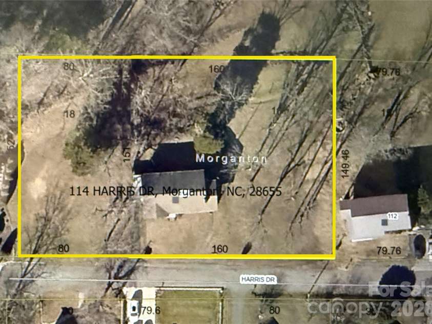 114 Harris Drive, Morganton, NC 28655.  MLS# CAR4402100, YatesRealty ID 37485. 