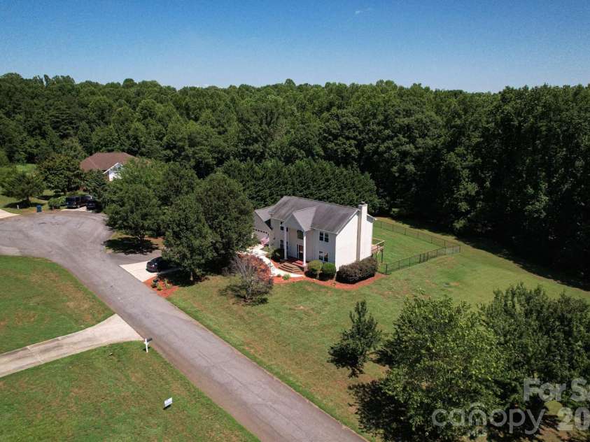 6567 Keeneland Trail, Vale, NC 28168.  MLS# CAR4404550, YatesRealty ID 37501. Aerial view