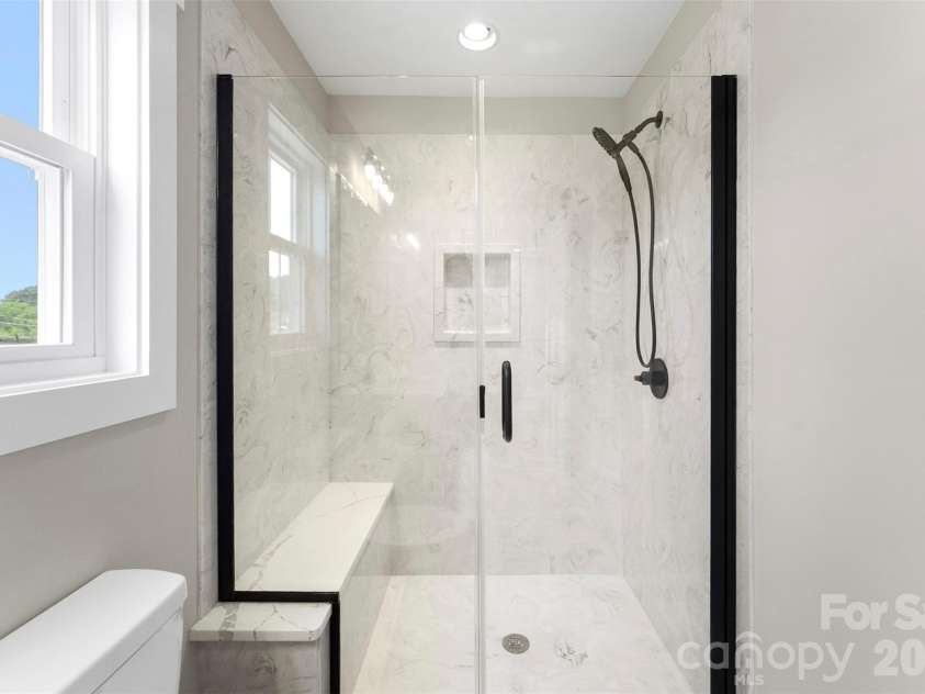 1028 Speight Road, Albemarle, NC 28001.  MLS# CAR4405298, YatesRealty ID 37504. Primary Marble Shower