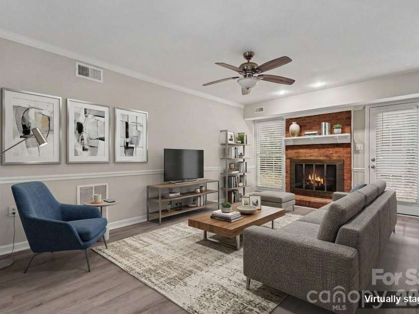 5200 Birchbark Lane, Charlotte, NC 28227.  MLS# CAR4404553, YatesRealty ID 37509. Virtually staged