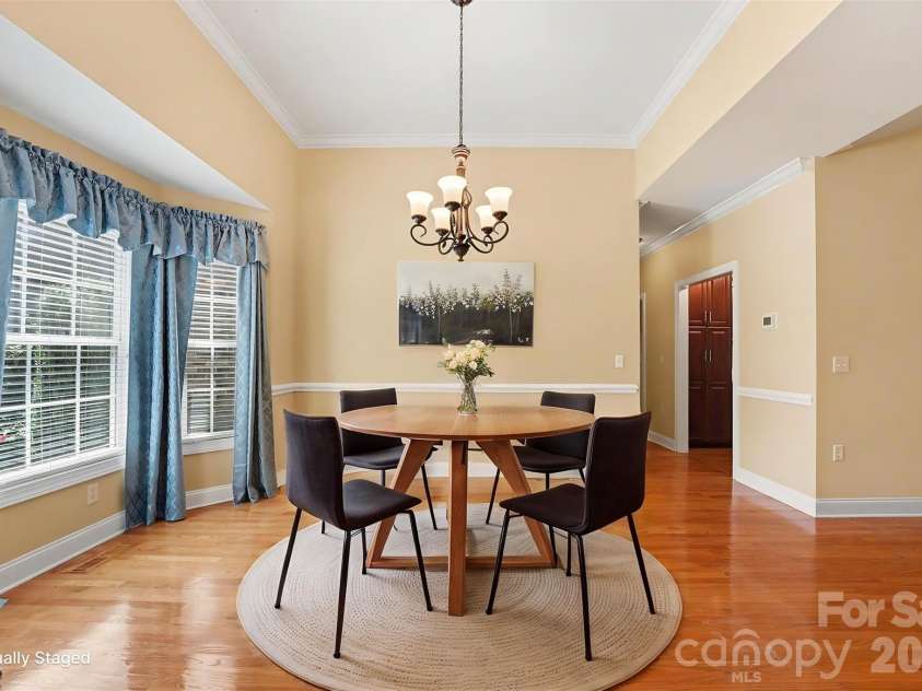 3563 Wandering Lane, Hickory, NC 28601.  MLS# CAR4400174, YatesRealty ID 37512. Virtually Staged Dining Room