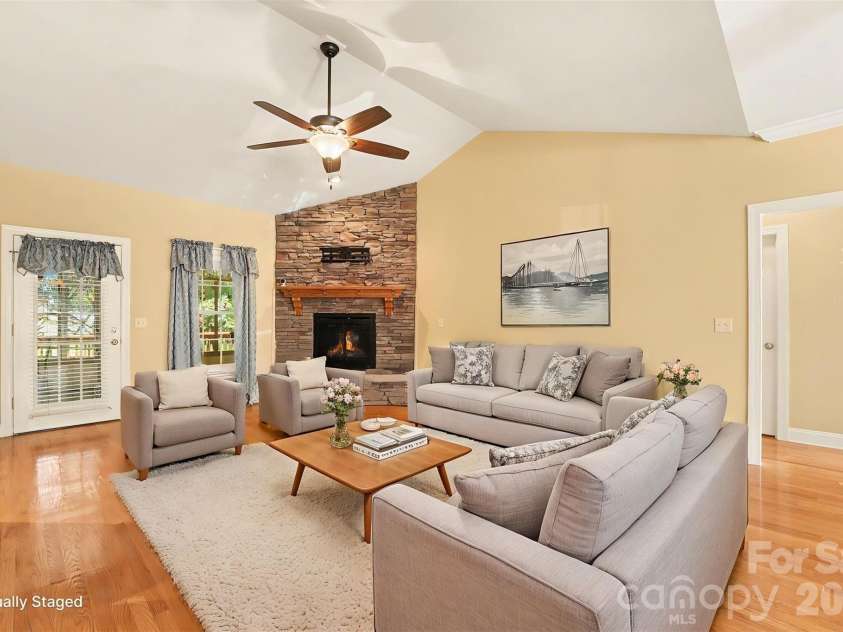 3563 Wandering Lane, Hickory, NC 28601.  MLS# CAR4400174, YatesRealty ID 37512. Virtually Staged Living Room