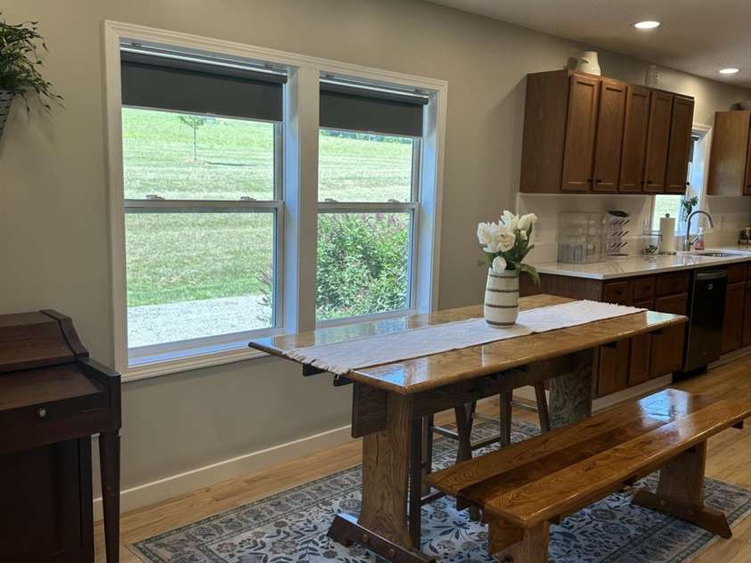 724 Johnson Farm Road, Hiddenite, NC 28636.  MLS# CAR4405354, YatesRealty ID 37515. Dining Area
