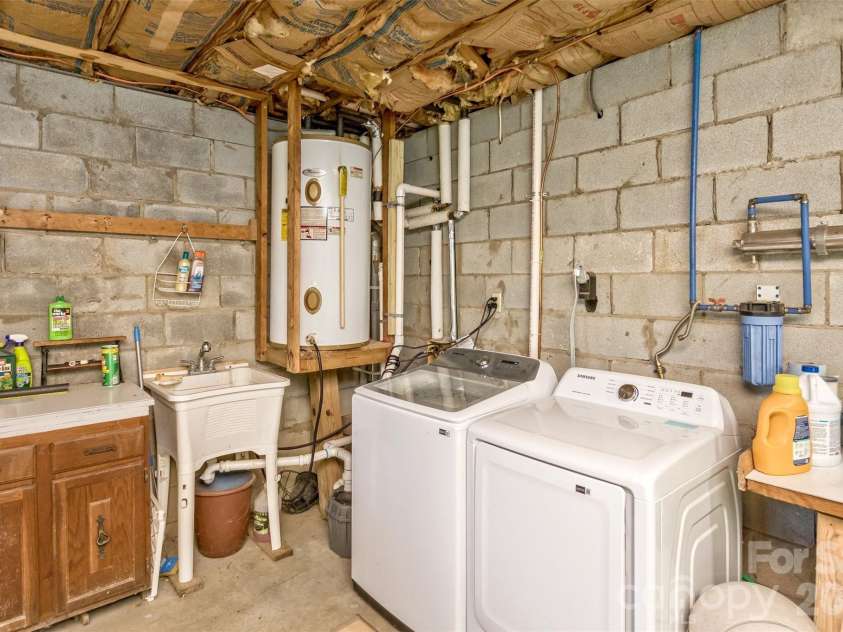 1059 Setzer Cove Road, Maggie Valley, NC 28751.  MLS# CAR4388109, YatesRealty ID 37523. Laundry in Basement