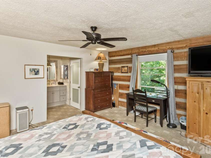 1059 Setzer Cove Road, Maggie Valley, NC 28751.  MLS# CAR4388109, YatesRealty ID 37523. Master Bedroom