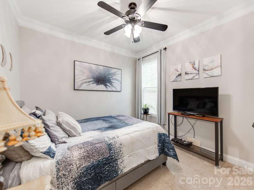 11013 Charmont Place, Huntersville, NC 28078.  MLS# CAR4396560, YatesRealty ID 37542. Main level bedroom #1