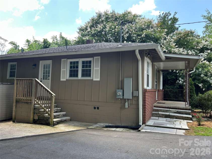11 Mountain Road, Hendersonville, NC 28791.  MLS# CAR4400535, YatesRealty ID 37562. Exterior - Back View