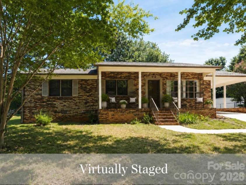 930 Eastview Street, Shelby, NC 28152.  MLS# CAR4398911, YatesRealty ID 37564. Front porch virtually staged