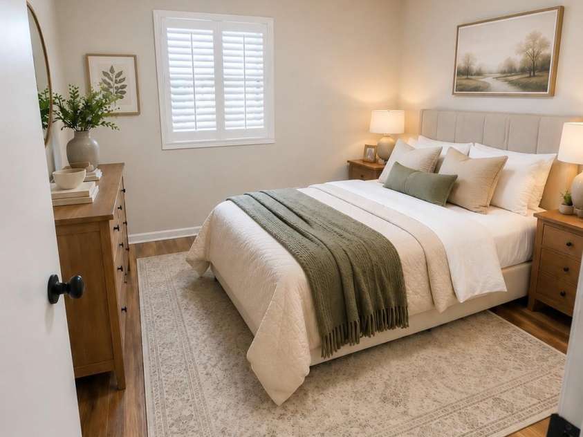 930 Eastview Street, Shelby, NC 28152.  MLS# CAR4398911, YatesRealty ID 37564. Primary bedroom virtually staged.