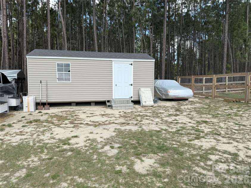 6883 Airport Road, Mount Croghan, SC 29727.  MLS# CAR4405176, YatesRealty ID 37565. Storage Building