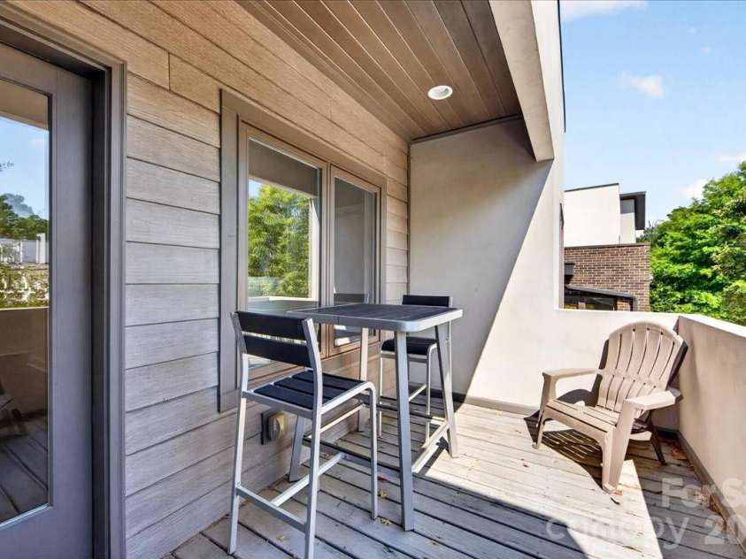 1310 Levy Way, Charlotte, NC 28205.  MLS# CAR4368279, YatesRealty ID 37568. Balcony