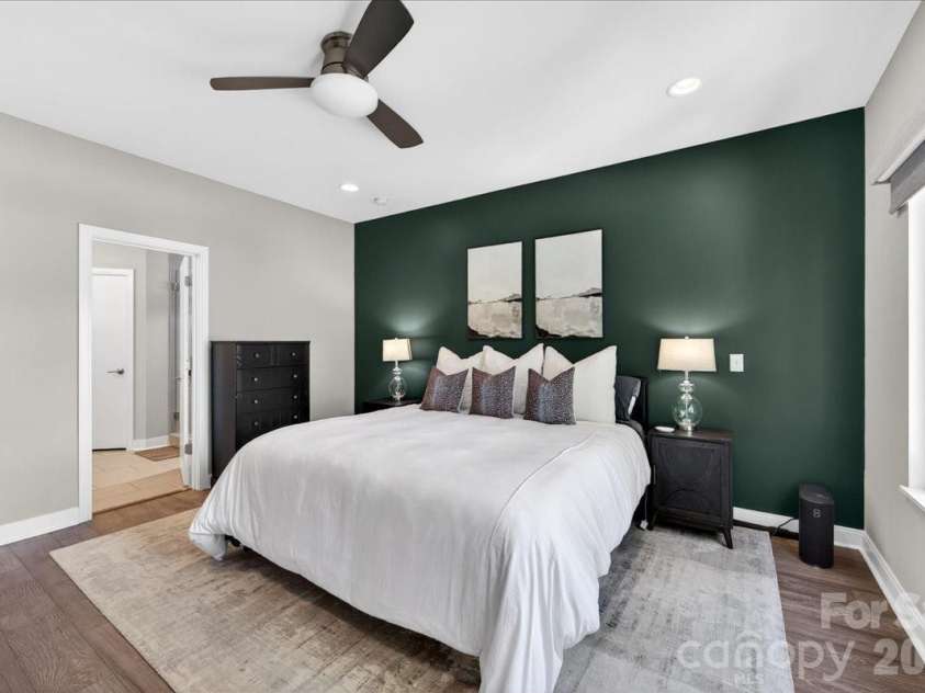 1310 Levy Way, Charlotte, NC 28205.  MLS# CAR4368279, YatesRealty ID 37568. Primary Bedroom