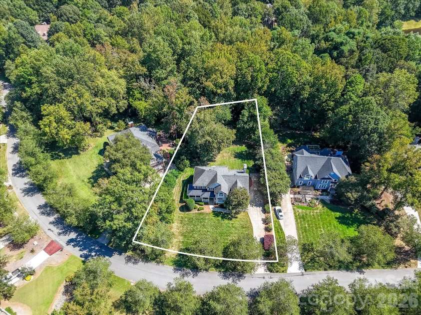 13446 Scanlan Way, Davidson, NC 28036.  MLS# CAR4335664, YatesRealty ID 3758. Aerial view