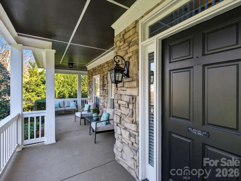 13446 Scanlan Way, Davidson, NC 28036.  MLS# CAR4335664, YatesRealty ID 3758. Front Porch