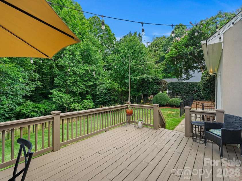 13446 Scanlan Way, Davidson, NC 28036.  MLS# CAR4335664, YatesRealty ID 3758. Rear Deck