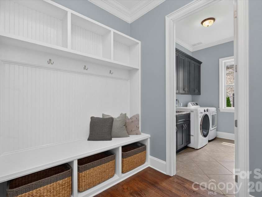 2020 Sherringham Way, Waxhaw, NC 28173.  MLS# CAR4390761, YatesRealty ID 37590. Drop Zone outside of laundry room