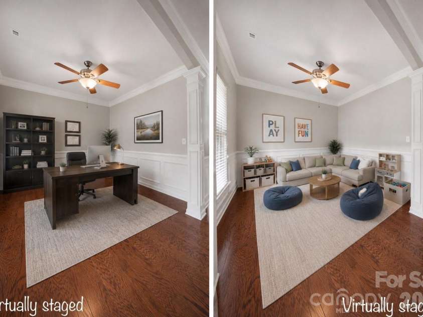 523 Danson Drive, Fort Mill, SC 29715.  MLS# CAR4392036, YatesRealty ID 37595. Formal dining virtually staged