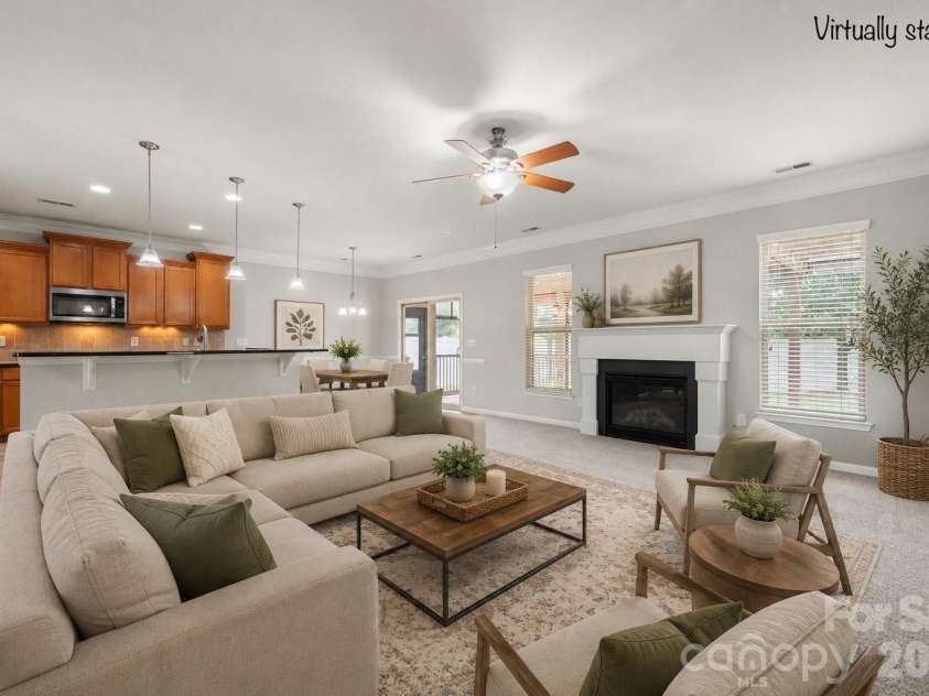 523 Danson Drive, Fort Mill, SC 29715.  MLS# CAR4392036, YatesRealty ID 37595. Living area - virtually staged