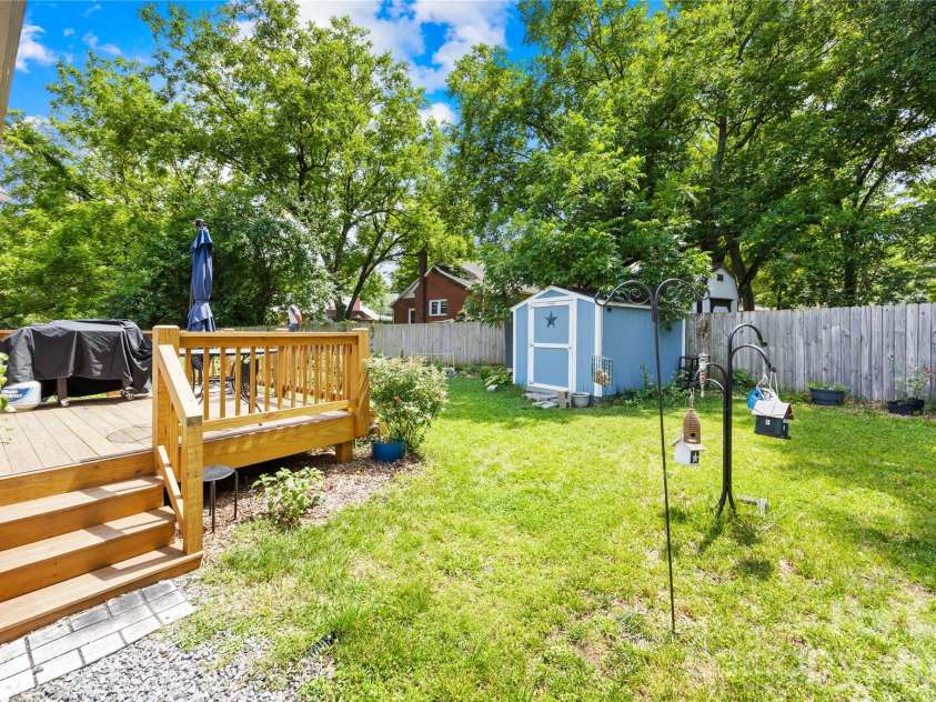 210 6th Street, Cherryville, NC 28021.  MLS# CAR4392964, YatesRealty ID 37600. Backyard 1