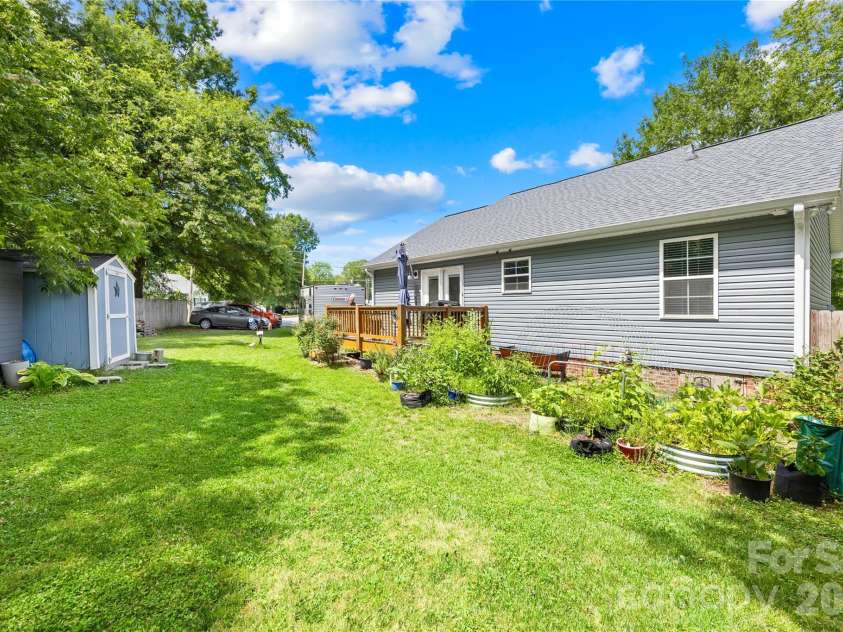 210 6th Street, Cherryville, NC 28021.  MLS# CAR4392964, YatesRealty ID 37600. Backyard 3