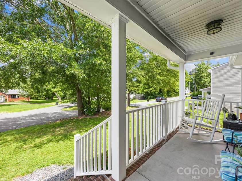 210 6th Street, Cherryville, NC 28021.  MLS# CAR4392964, YatesRealty ID 37600. Front Porch 2