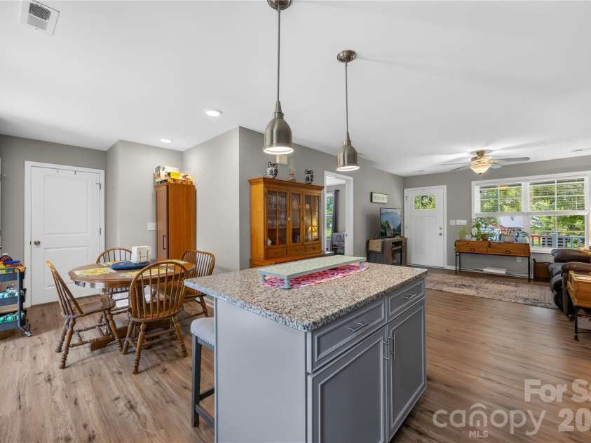 210 6th Street, Cherryville, NC 28021.  MLS# CAR4392964, YatesRealty ID 37600. Kitchen Island/Dining Area