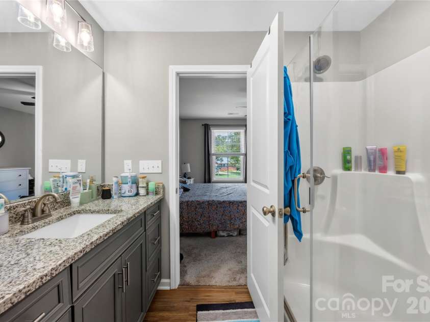 210 6th Street, Cherryville, NC 28021.  MLS# CAR4392964, YatesRealty ID 37600. Primary Bedroom Bathroom